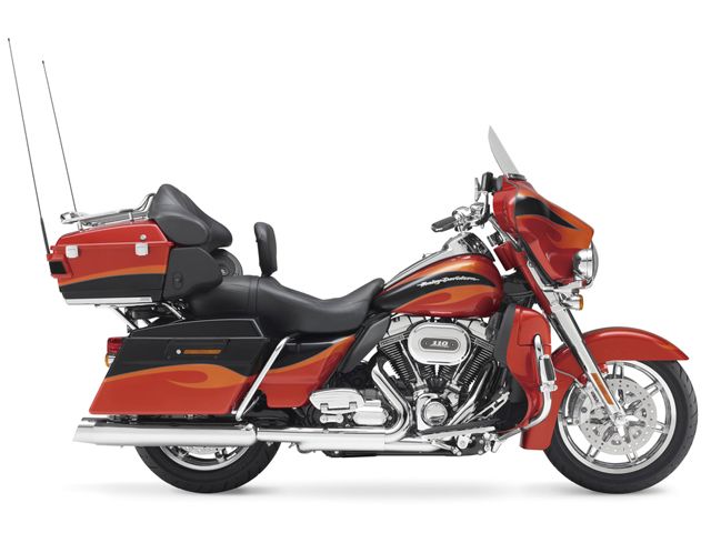 2013年 CVO FLHTCUSE8 Electra Glide Ultra Classic トライバルオレンジ&ダークスレイト&インフェルノオレンジ with サンダーブレイドグラフィックス(カタログメイン)