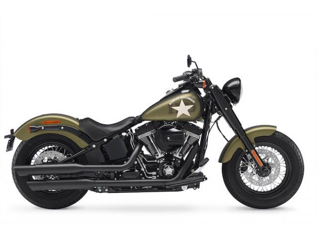2016年 FLSS Softail Slim S オリーブゴールドデニム(カタログメイン)