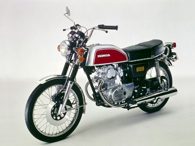 1972年 BENLY CB125JX シルバー/レッド(カタログメイン)