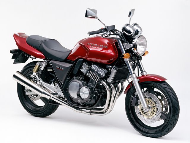 1994年 CB400 SUPER FOUR キャンディトランスパレントレッド(カタログメイン)