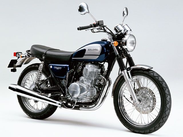 2003年 CB400SS パールコロナドブル(ストライプパターン)(カタログメイン)