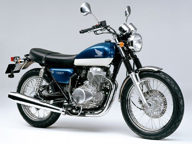 2005年 CB400SS パールコーラルリーフブルー/クラシカルホワイト(ツートーンタイプ)(カタログメイン)