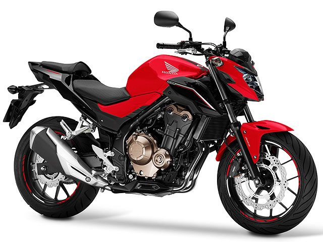 2017年 CB500F ミレニアムレッド(カタログメイン)