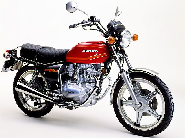 1978年 HAWKⅡ CB400T レッド(カタログメイン)