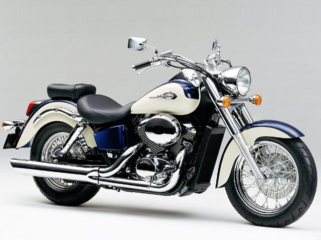 1999年 Shadow 400 パールグレートブルー×パールアイボリークリーム(カタログメイン)