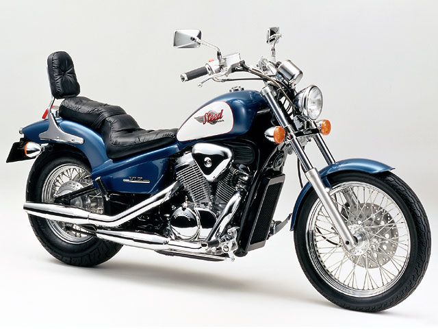 1994年 STEED 400 パールコーラルリーフブルー/パールフェイドレスホワイト(カタログメイン)