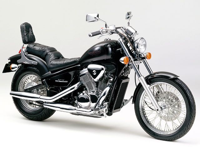 1994年 STEED 400 フラットバータイプ ブラック/グラニットブルーメタリック(カタログメイン)