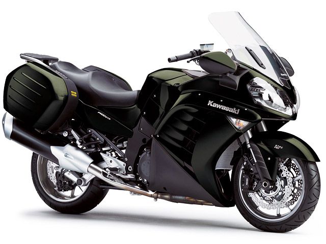2011年 1400GTR ABS メタリックダークグリーン×フラットスパーブラック(カタログメイン)