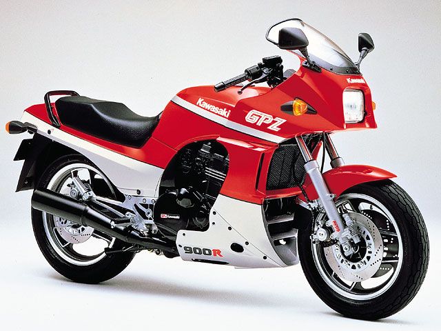 1987年 GPZ900R Ninja ファイアクラッカーレッド×ギャラクシーシルバー(欧州仕様)(カタログメイン)