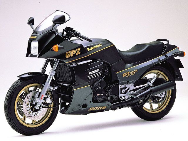 1989年 GPZ900R Ninja エボニー×パールコスミックグレー(英国仕様)(カタログメイン)