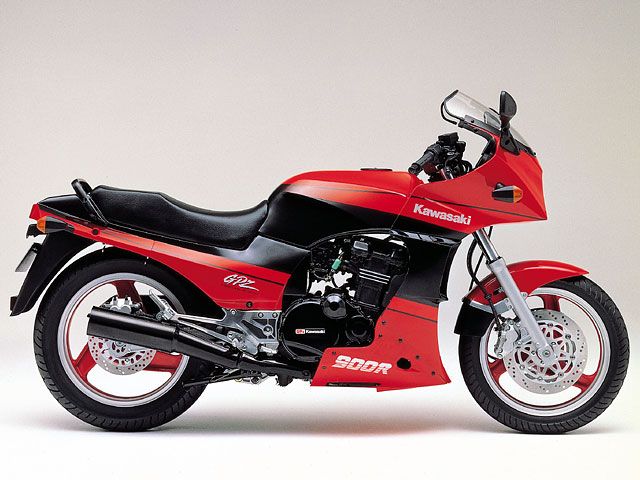 1991年 GPZ900R Ninja ファイアクラッカーレッド×エボニー(カタログメイン)