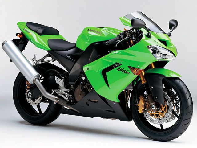2004年 Ninja ZX-10R ライムグリーン/メタリックフラットストイックブラック(カタログメイン)