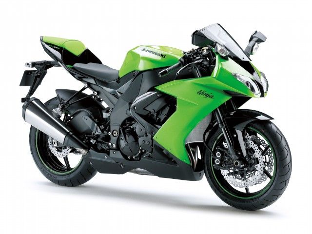 2009年 Ninja ZX-10R ライムグリーン/フラットスーパーブラック(カタログメイン)