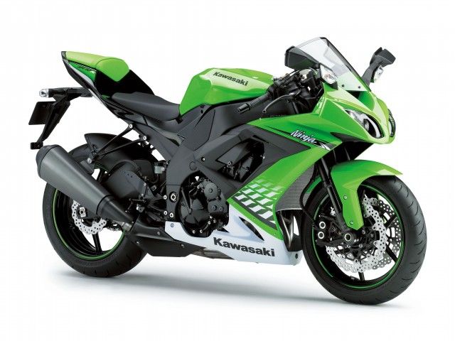 2010年 Ninja ZX-10R ライムグリーン/パールスターダストホワイト(カタログメイン)