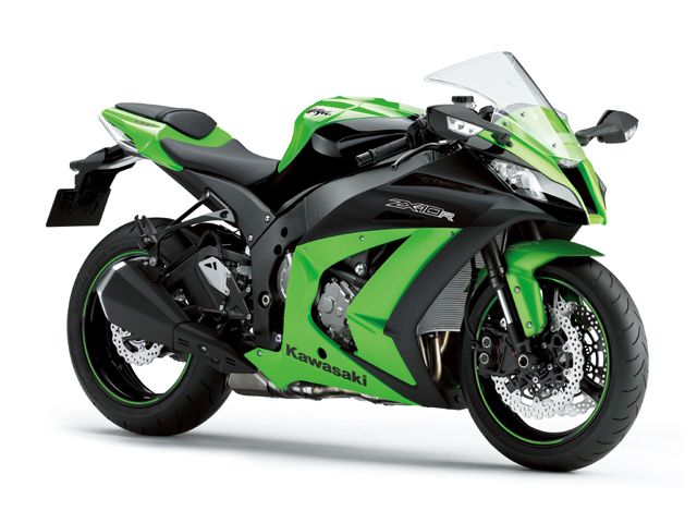 2012年 Ninja ZX-10R ライムグリーン/メタリックスパークブラック(カタログメイン)