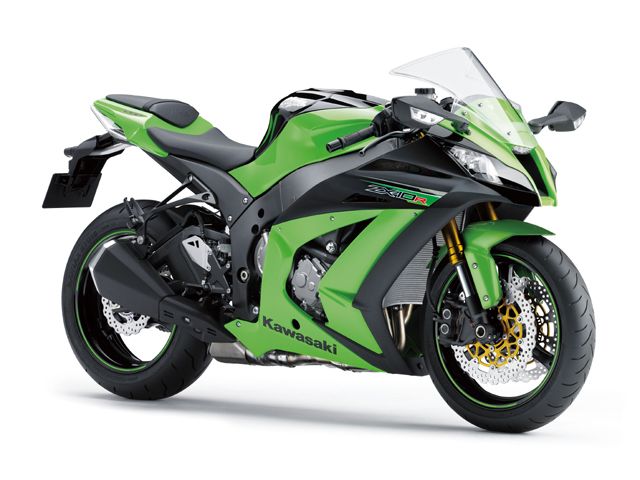 2013年 Ninja ZX-10R ライムグリーン/メタリックスパークブラック(カタログメイン)
