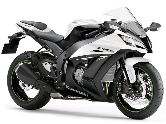 2014年 Ninja ZX-10R ABS パールフラットクリスタルホワイト×フラットエボニー(カタログメイン)