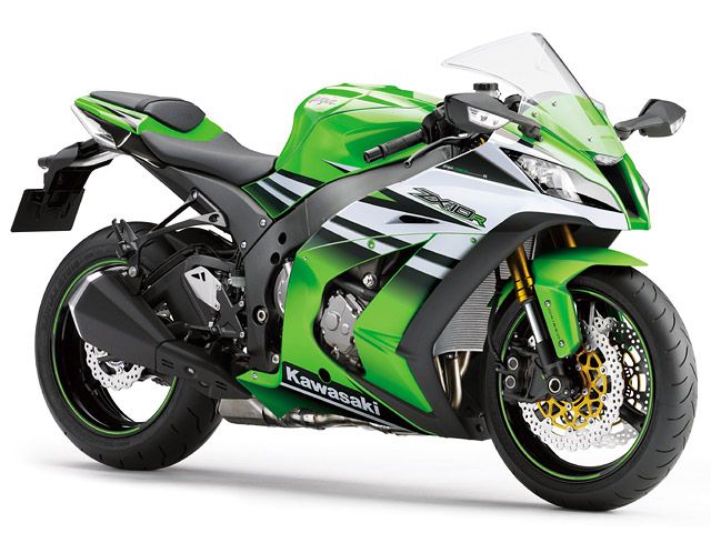 2015年 Ninja ZX-10R ABS Special Edition ライムグリーン×パールスターダストホワイト(カタログメイン)