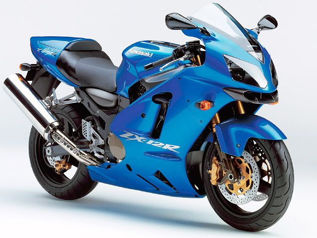 2005年 Ninja ZX-12R キャンディプラズマブルー(カタログメイン)