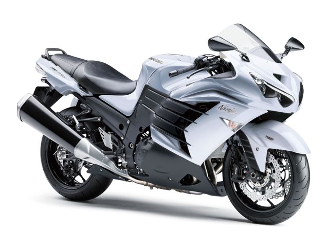 2013年 Ninja ZX-14R ABS パールスターダストホワイト(カタログメイン)