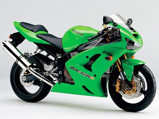 2004年 Ninja ZX-6RR ライムグリーン(カタログメイン)