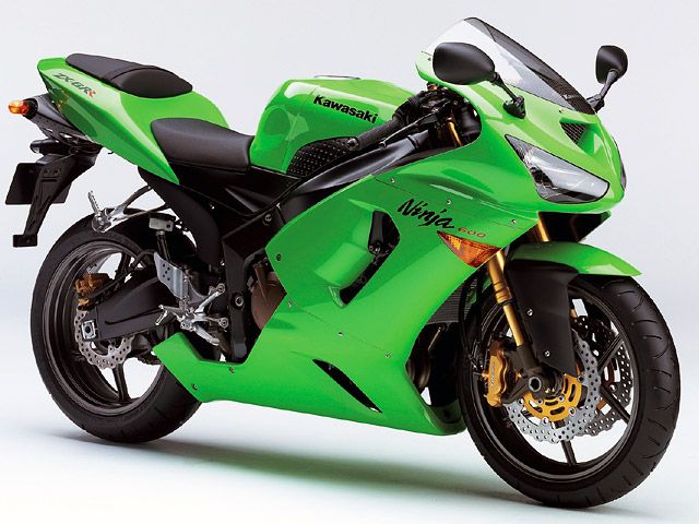 2005年 Ninja ZX-6RR ライムグリーン(カタログメイン)