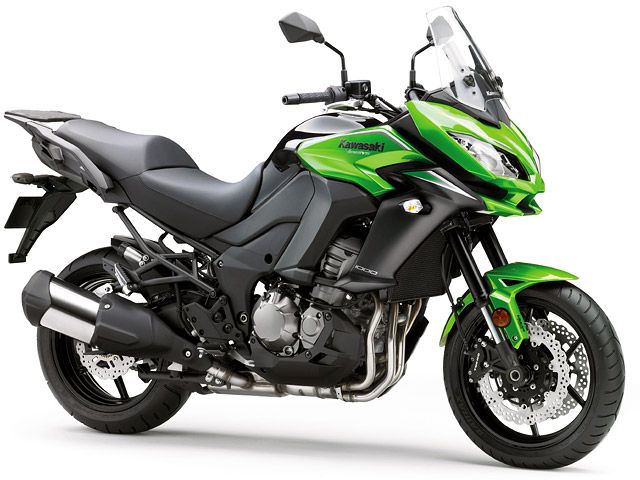 2017年 Versys 1000 キャンディライムグリーン×メタリックフラットスパークブラック(カタログメイン)