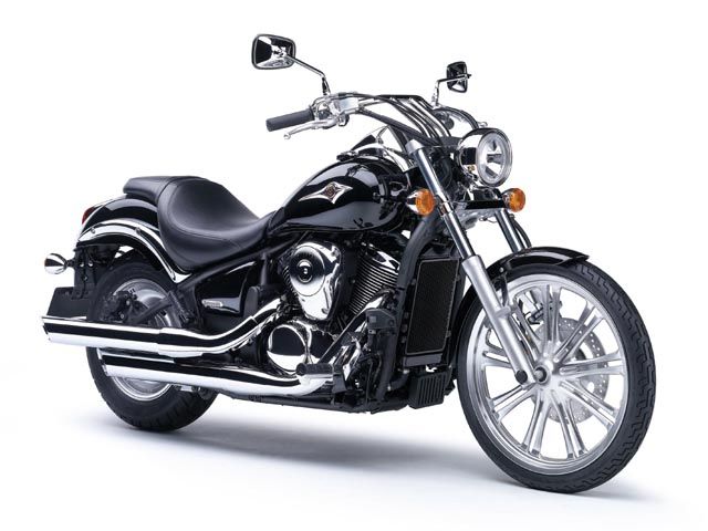 2008年 VULCAN 900 Custom メタリックディアブロブラック(追加カラー)(カタログメイン)
