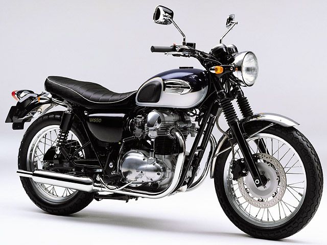 2005年 W650 ローシートパッケージ ローハンドル仕様 メタリックオーシャンブルー(カタログメイン)