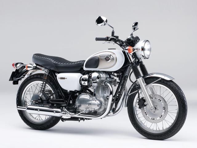 2014年 W800 パールクリスタルホワイト(カタログメイン)