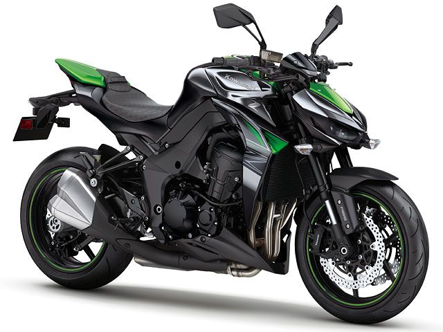 2017年 Z1000 ABS メタリックスパークブラック×ゴールデンブレイズドグリーン(カタログメイン)
