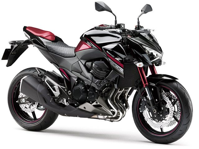 2016年 Z800(ZR800A) メタリックスパークブラック×キャンディクリムゾンレッド(カタログメイン)