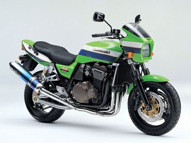 2004年 ZRX1200R ARK限定車 ライムグリーン/ブルー7(ARK限定車)(カタログメイン)
