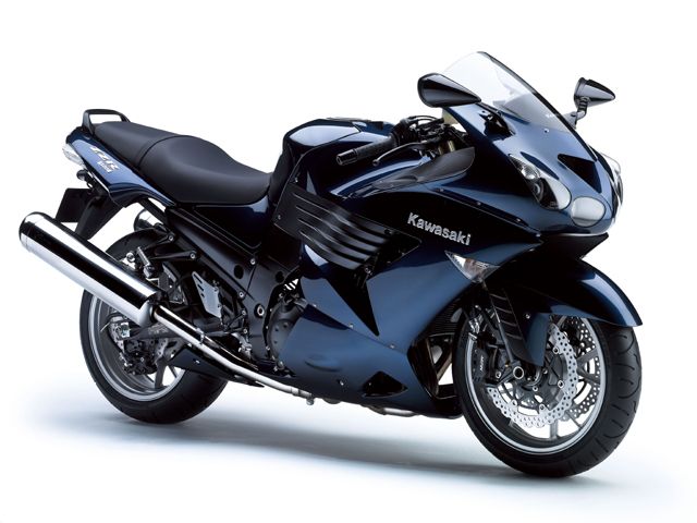 2007年 ZZR1400 メタリックオーシャンブルー(カタログメイン)