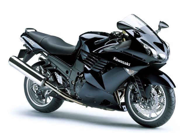 2008年 ZZR1400 メタリックミッドナイトサファイアブルー(カタログメイン)