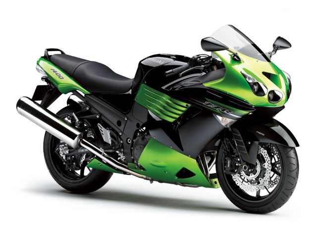 2011年 ZZR1400 キャンディライムグリーン/エボニー(カタログメイン)