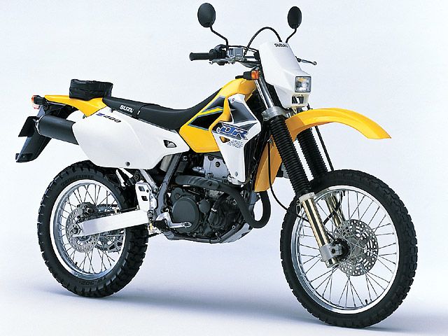 2000年 DR-Z400S ソリッドスペシャルホワイトNo.2/マーブルサイエンスイエロー(カタログメイン)