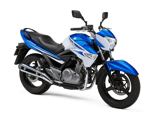 2013年 GSR250 トリトンブルーメタリック/パールグレッシャーホワイト(カタログメイン)