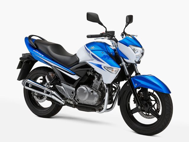2014年 GSR250 トリトンブルーメタリック/パールグレッシャーホワイト(カタログメイン)