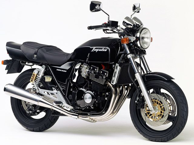 1996年 GSX400 IMPULSE パールノベルティブラック(カタログメイン)