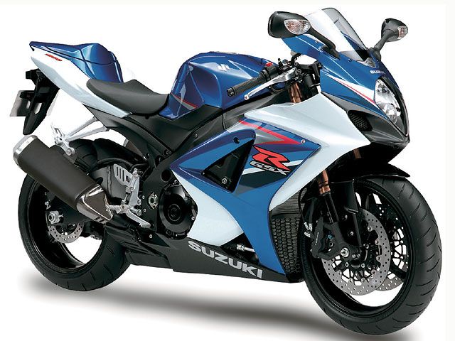 2007年 GSX-R1000 パールビガーブルー/グラススプラッシュホワイト(カタログメイン)