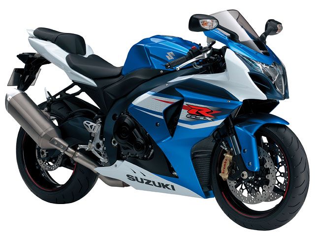 2012年 GSX-R1000 メタリックトリトンブルー/グラススプラッシュホワイト(カタログメイン)