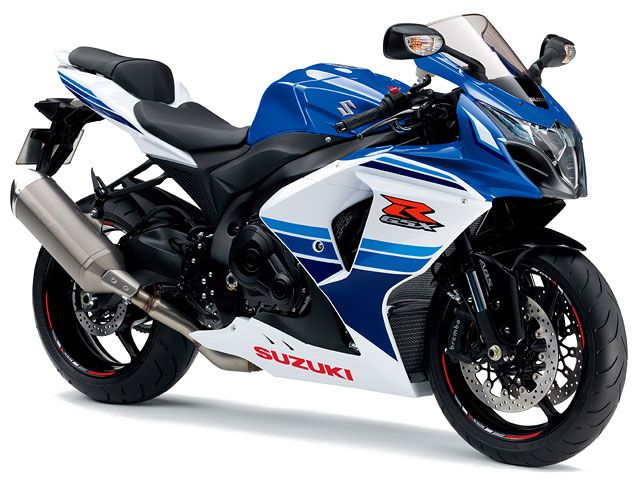 2016年 GSX-R1000 ABS パールビガーブルー/パールグラシアホワイト(30周年記念カラー)(カタログメイン)