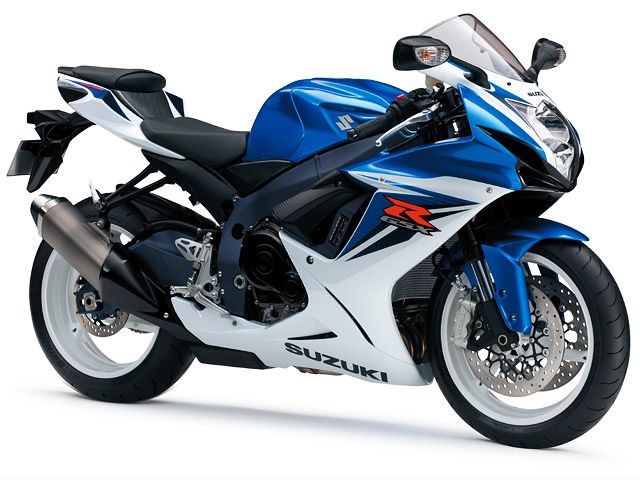 2011年 GSX-R600 メタリックトリトンブルー/グラススプラッシュホワイト(カタログメイン)