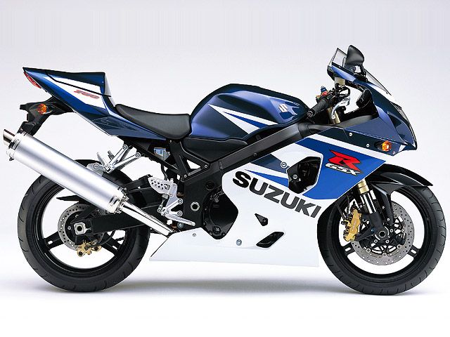 2005年 GSX-R750 パールスズキディープブルーNo.2/グラススプラッシュホワイト(カタログメイン)
