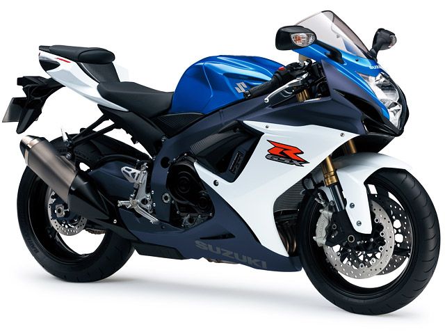 2011年 GSX-R750 メタリックトリトンブルー/グラススプラッシュホワイト(カタログメイン)