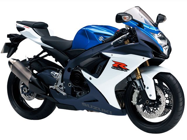 2012年 GSX-R750 メタリックトリトンブルー/グラススプラッシュホワイト(カタログメイン)