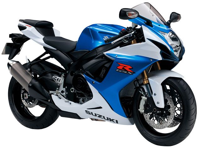 2013年 GSX-R750 メタリックトリトンブルー/パールグレッシャーホワイト(カタログメイン)