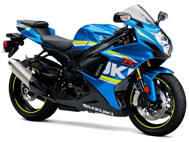 2017年 GSX-R750 メタリックトリトンブルー(カタログメイン)