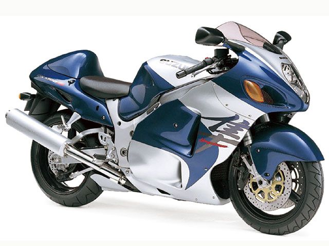 2002年 GSX1300R HAYABUSA パールスズキディープブルー×メタリックソニックシルバー(カタログメイン)